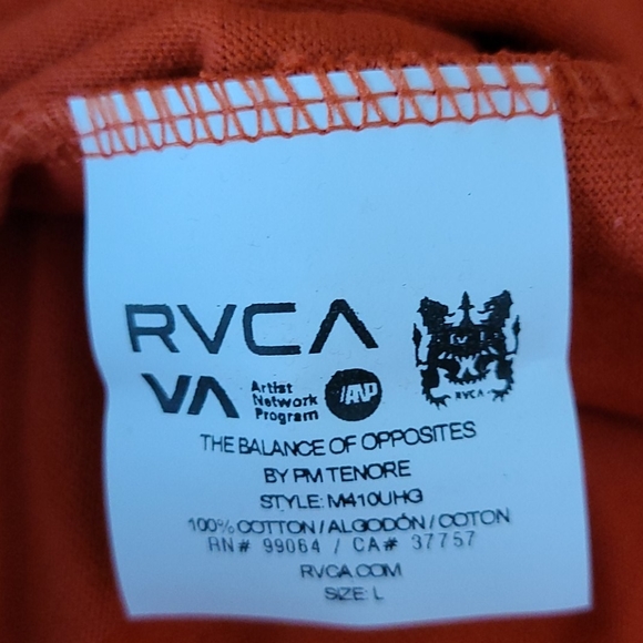 RVCA Logo Tee - Small - Picture 5 of 7